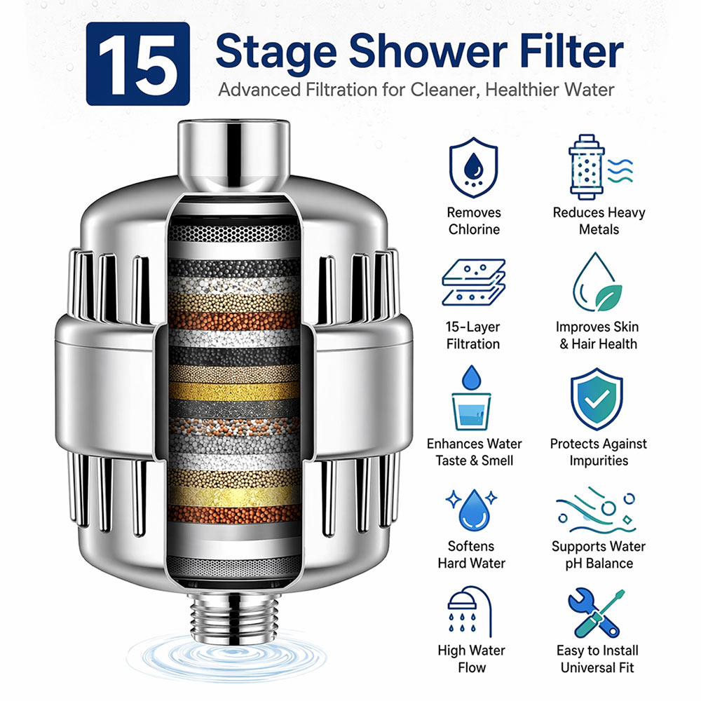 CLEANDOT 15 Stage Shower Filter